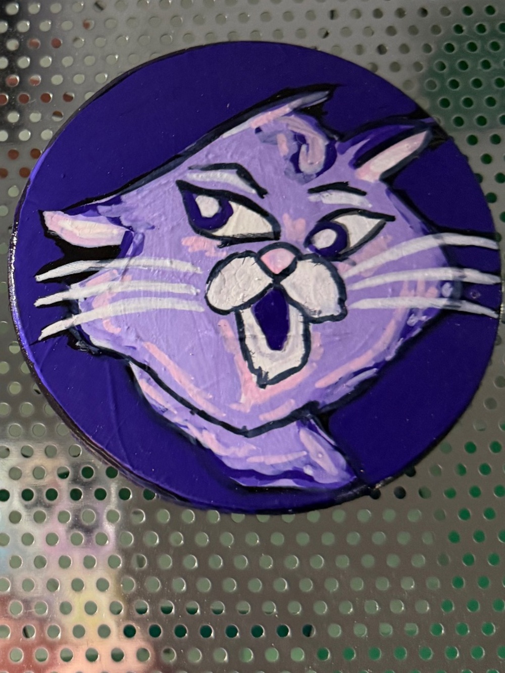 custom hand painted coaster disney cat yzma